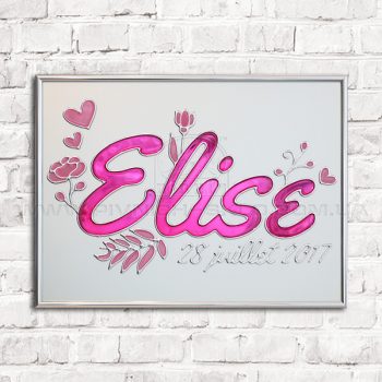 Вітражна картина «Elyse», 300 х 400 мм | Витражная картина «Elyse»